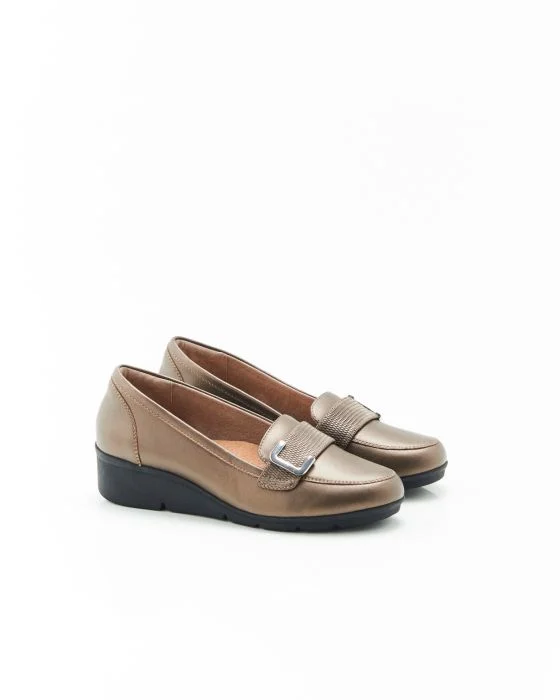 Mocassins compensés à boucle Amortyl