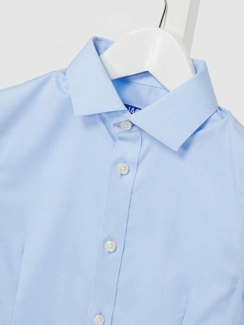 Regular Fit Hemd mit Kentkragen Modell 'PARMA' in hellblau