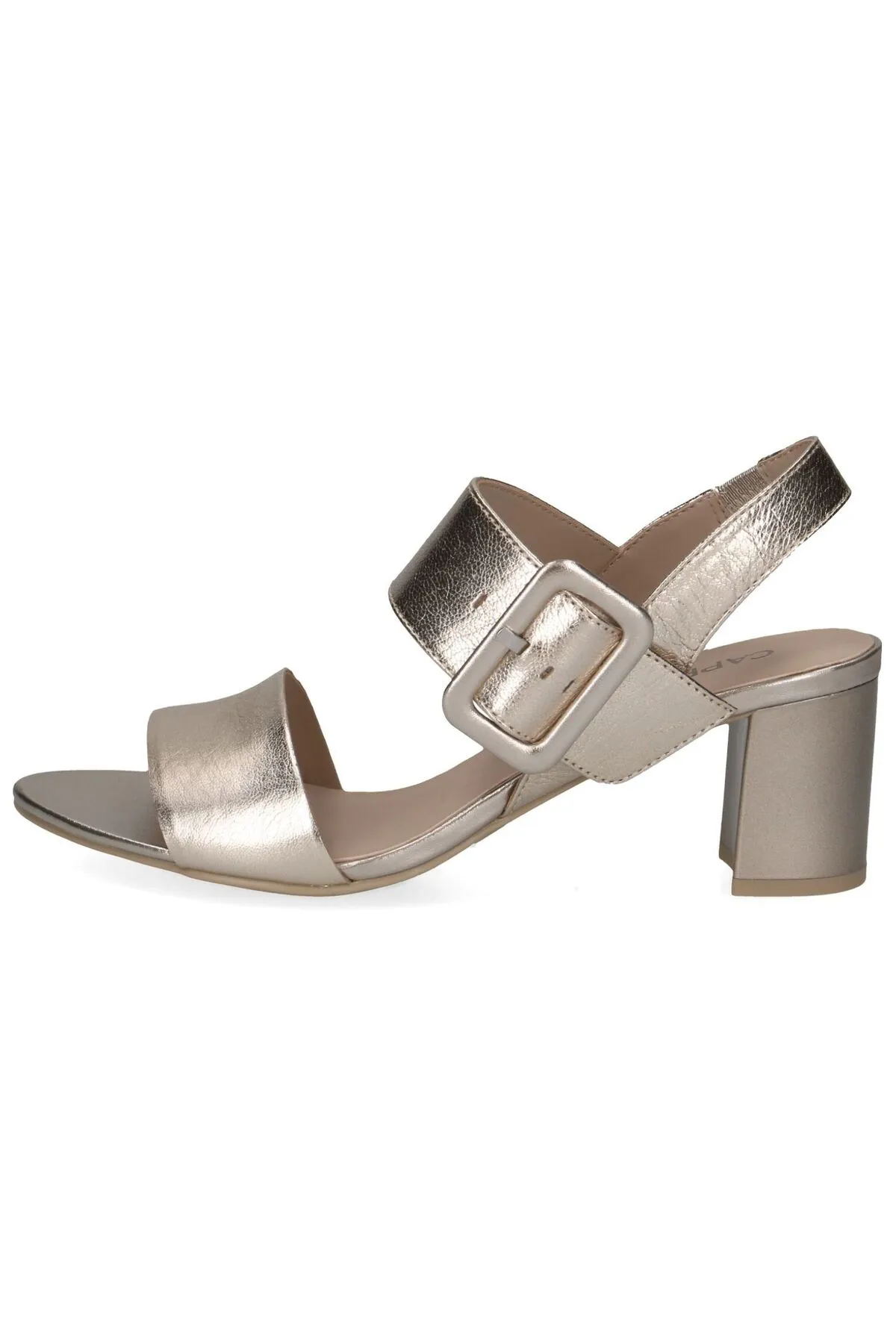Caprice  Sandalette - Metallisch - Blockabsatz