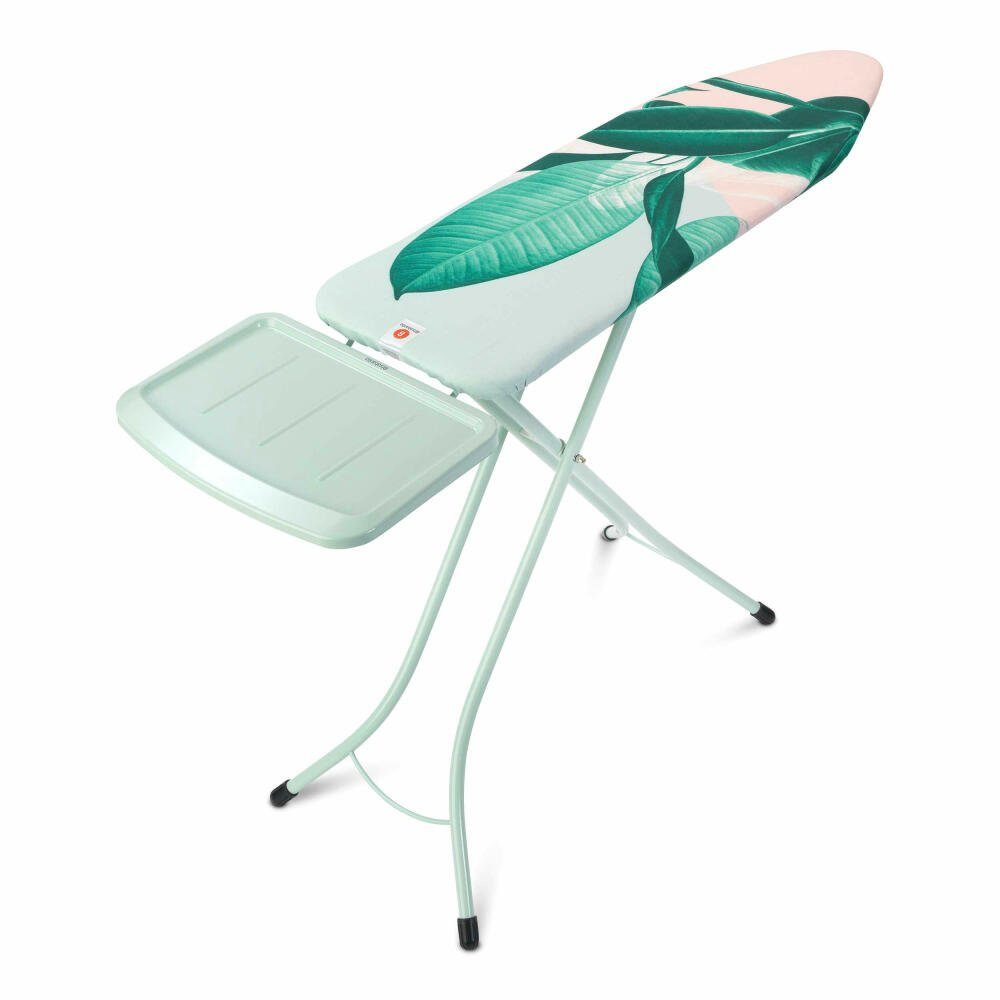 Brabantia Bügelbrett B Tropical Leaves / Mint 118388, Bügelfläche 124x38 cm
