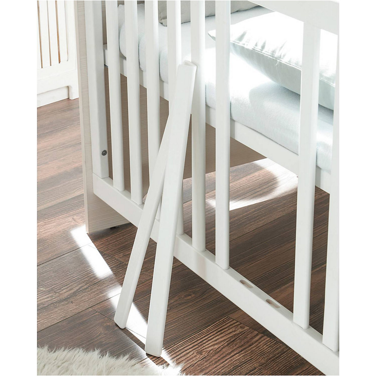Babyzimmer Kombi 2 teilig VALENCIA-78 in Used White mit Patina