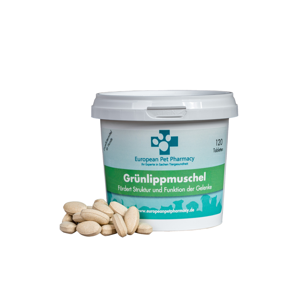Europeanpetpharmacy Ergänzungsfutter & Aufzucht Europeanpetpharmacy Grünlippmuschel 120 Tabletten