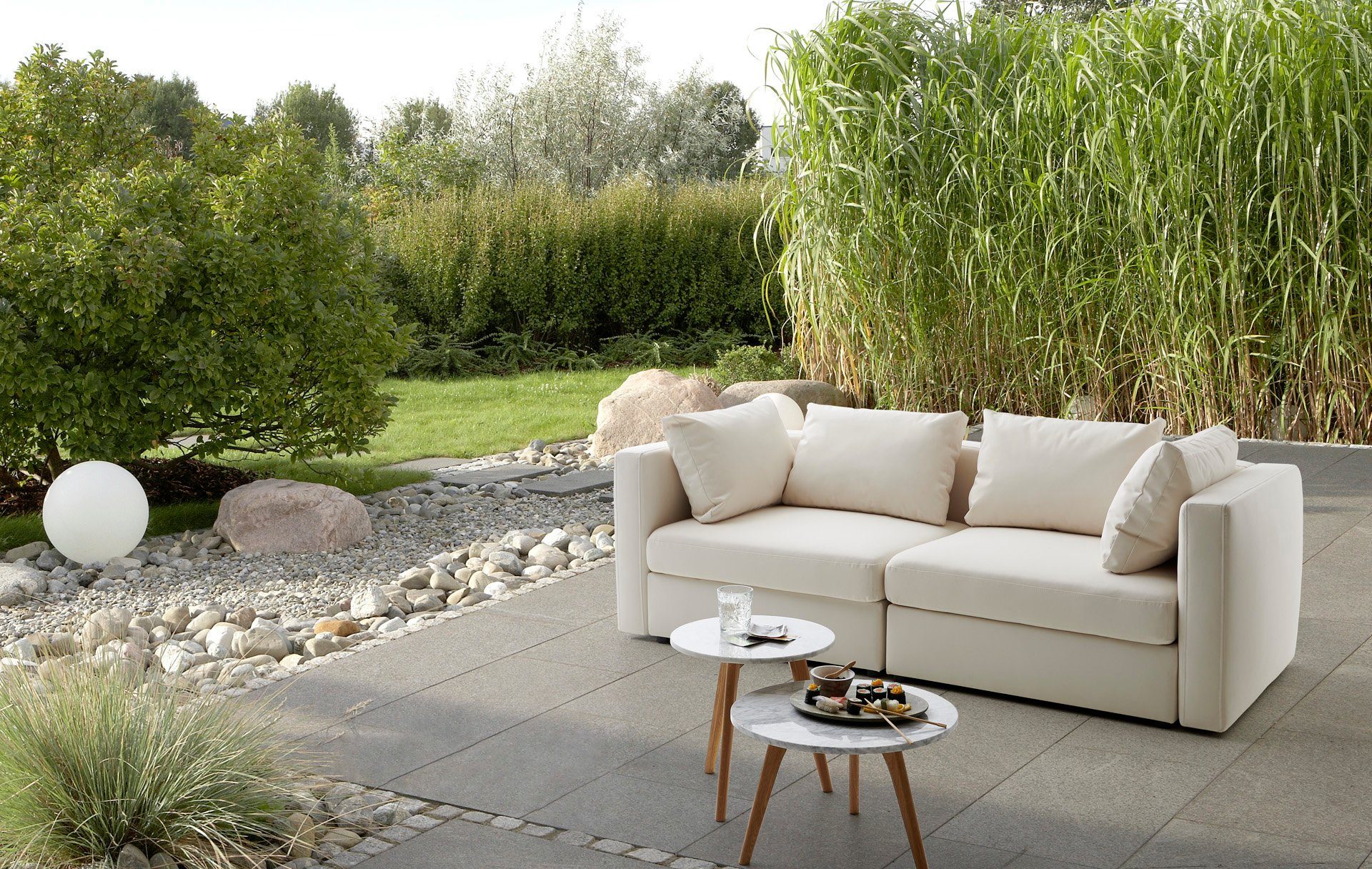 DOMO collection 2-Sitzer Solskin, Speziell für Outdoor, witterungsbeständig, incl. Schutzhülle