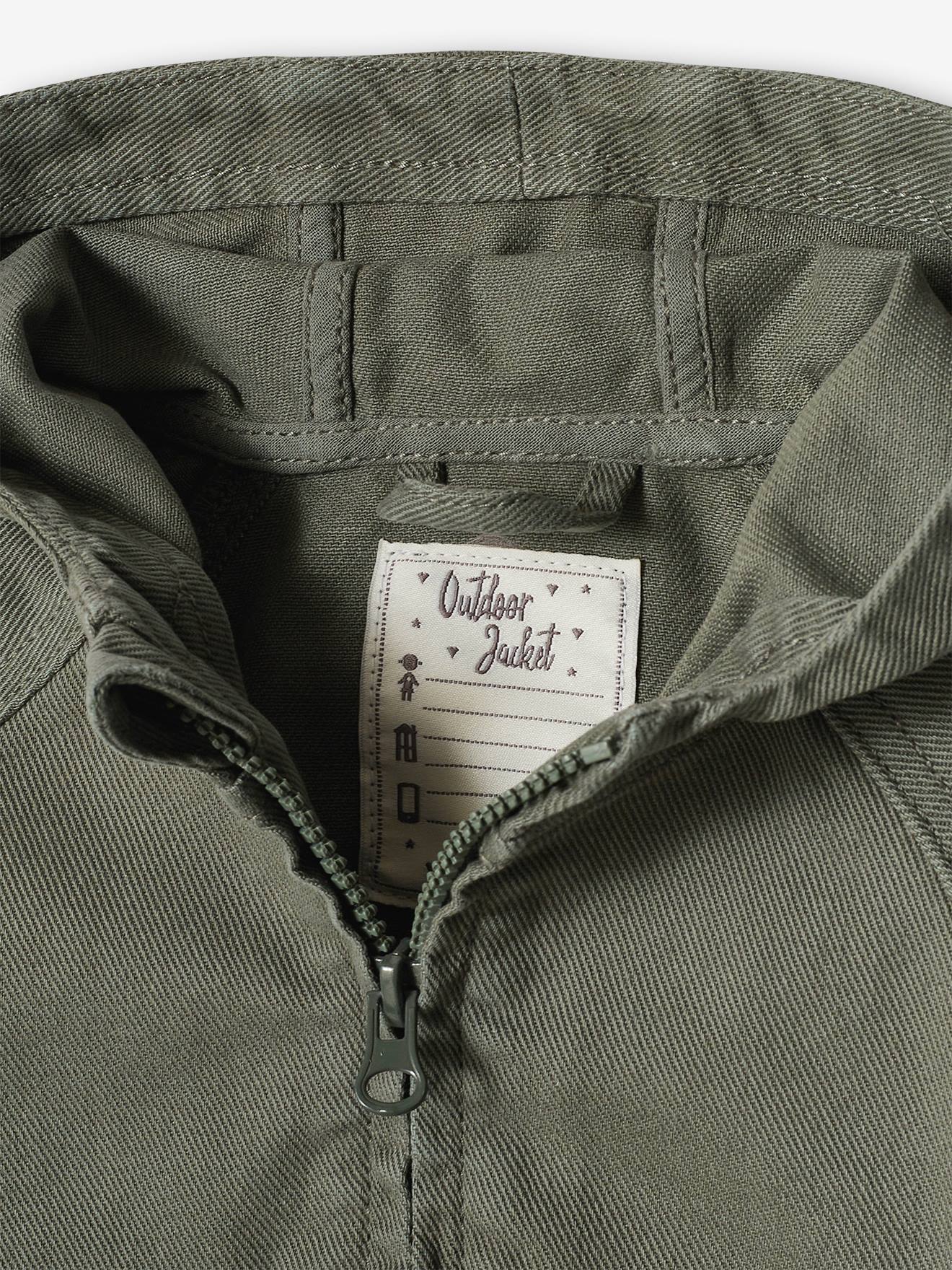 Blouson bébé avec capuche gris ardoise