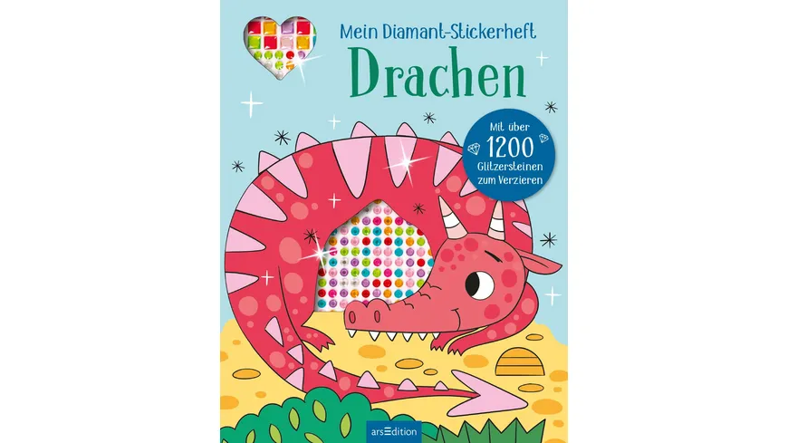 Mein Diamant-Stickerheft – Drachen