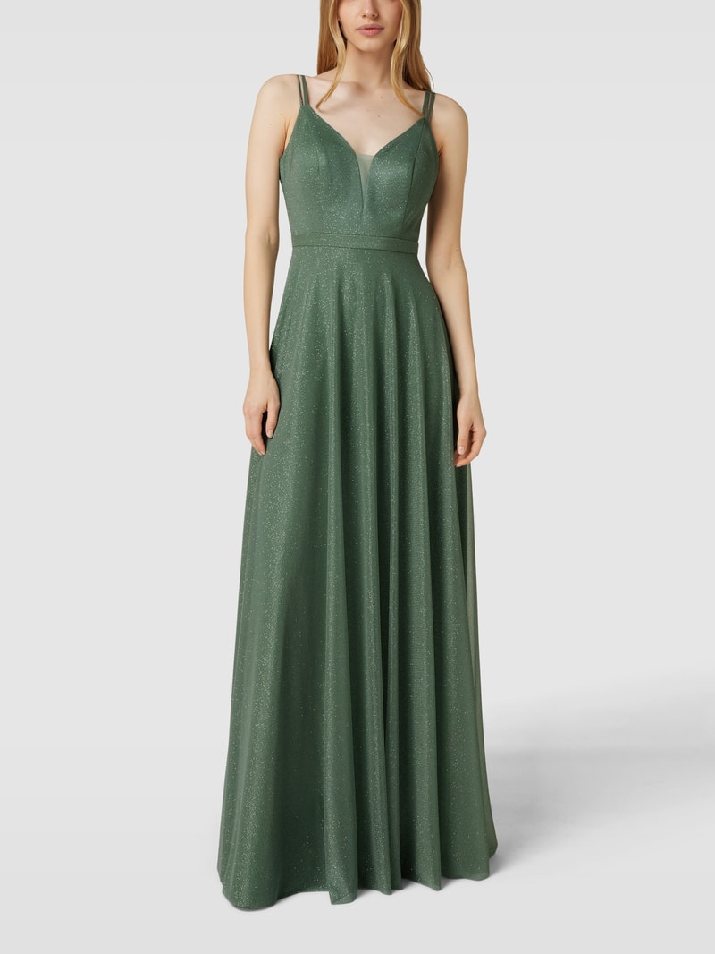Abendkleid mit Herz-Ausschnitt in mint