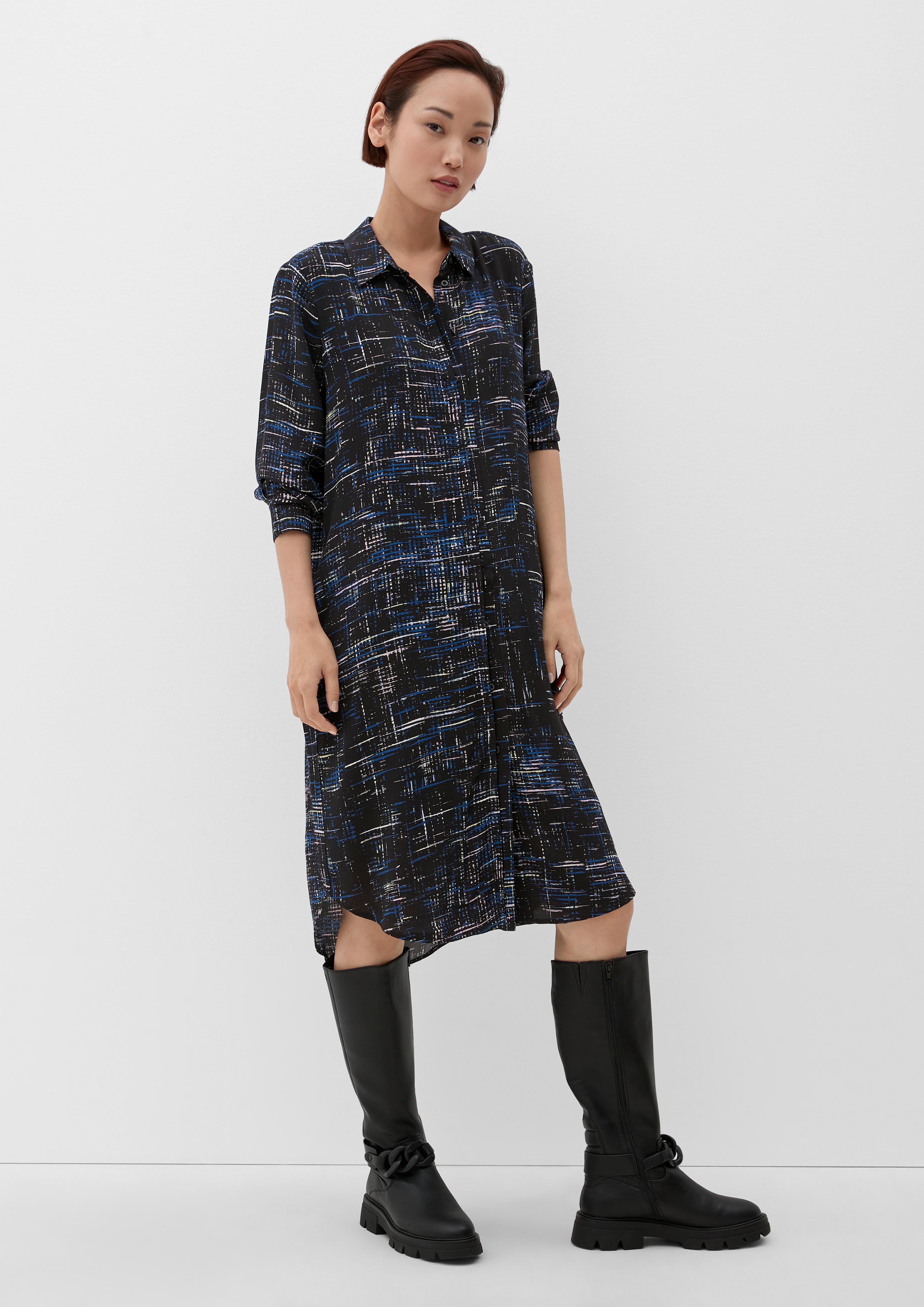 Midikleid mit Allover-Muster  2124814-99A0