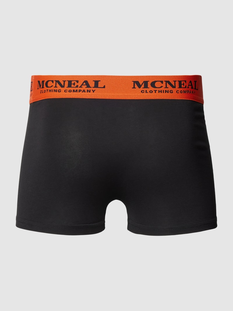 Trunks mit elastischem Logo-Bund im 3er-Pack in schwarz