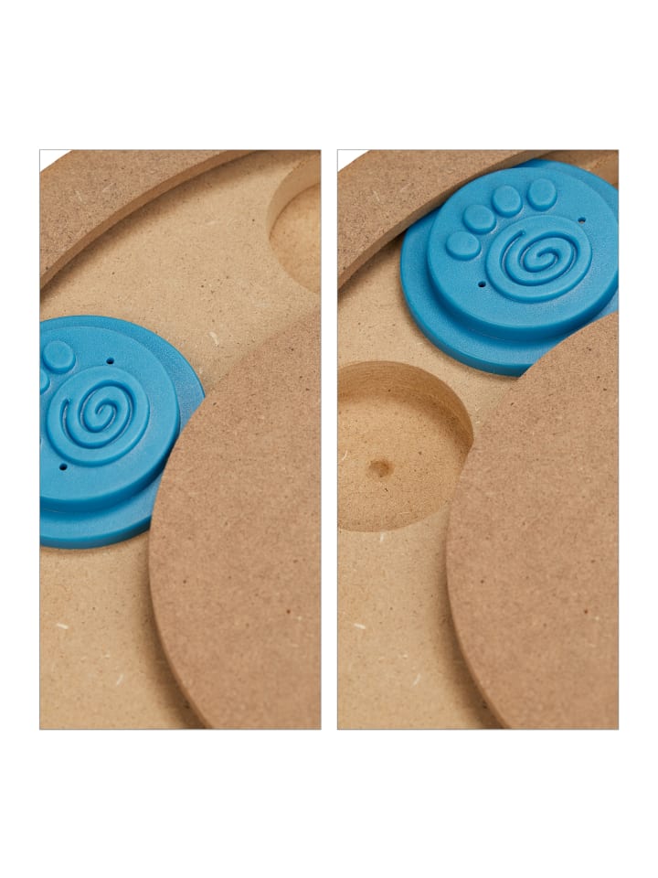 relaxdays Hunde-Intelligenzspielzeug in Natur/ Blau günstig kaufen onesize