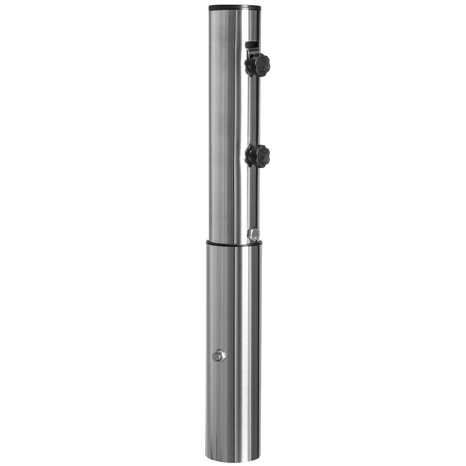 anndora Betonschirmständer Bodenhülse Edelstahl XL für HQ Schirme mit Adapter 60 / 50 mm