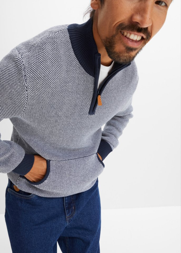 Pullover mit Stehkragen