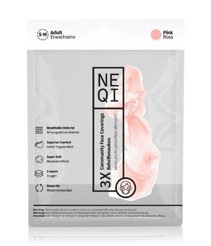 NEQI Community Pink S-M Behelfsmaske-3 Stk