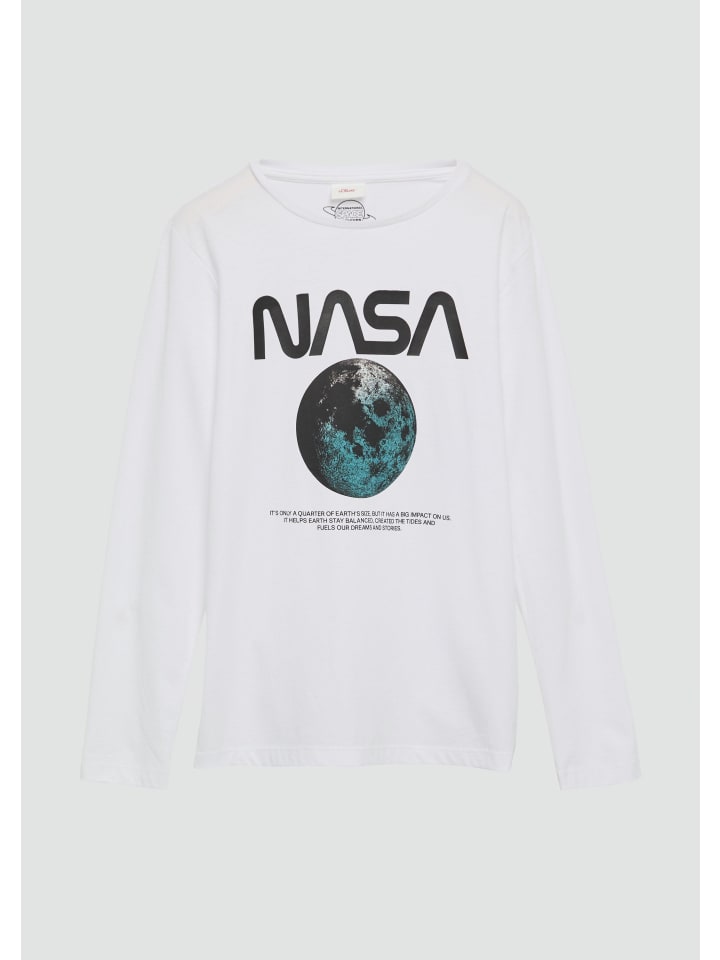 s.Oliver T-Shirt langarm in Weiß günstig kaufen