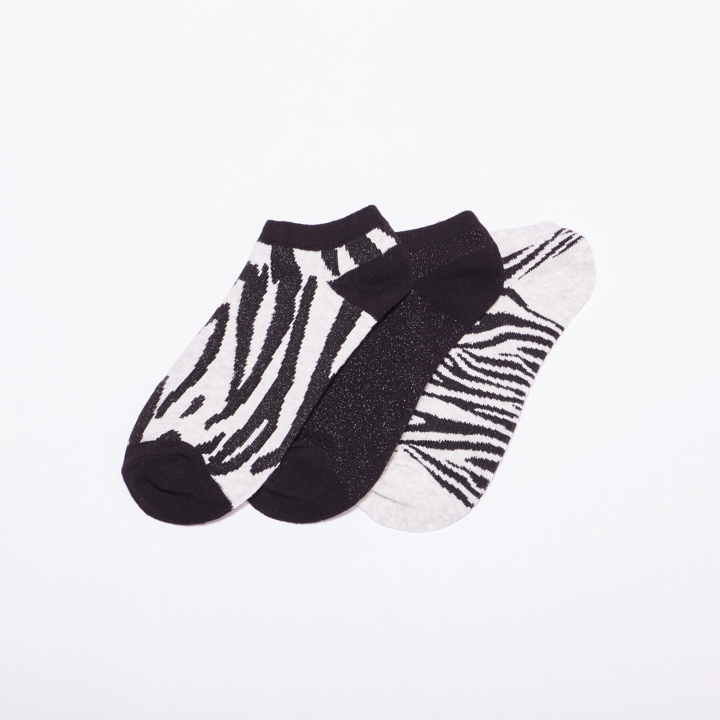 Lot 3 paires chaussettes noir femme | Cache Cache