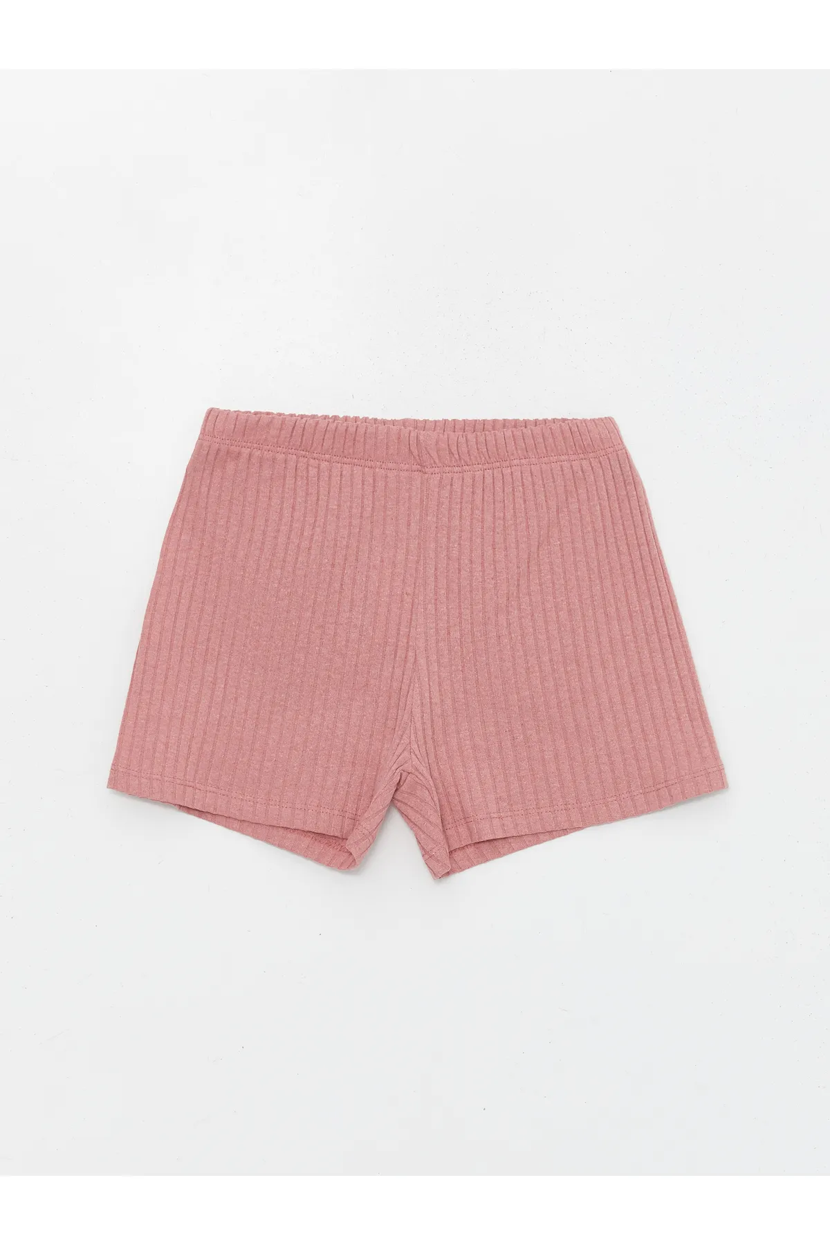 LC Waikiki  Kurzarm-Mädchen-Pyjama-Set mit Rundhalsausschnitt und Shorts