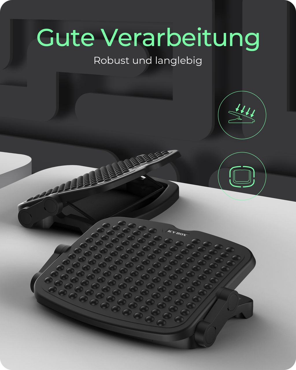 ICY BOX IB-EWA111-FT, Ergonomische Fußstütze