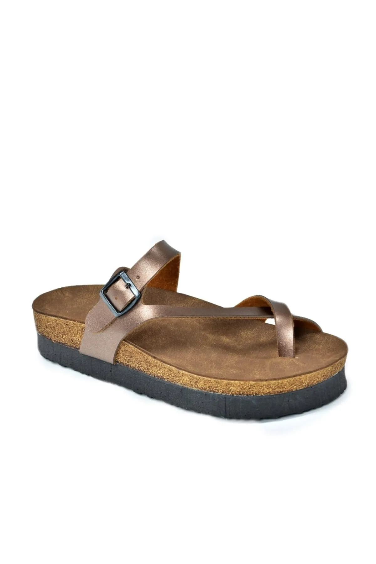 Fox Shoes  Bronzefarbene Damenhausschuhe B777753009