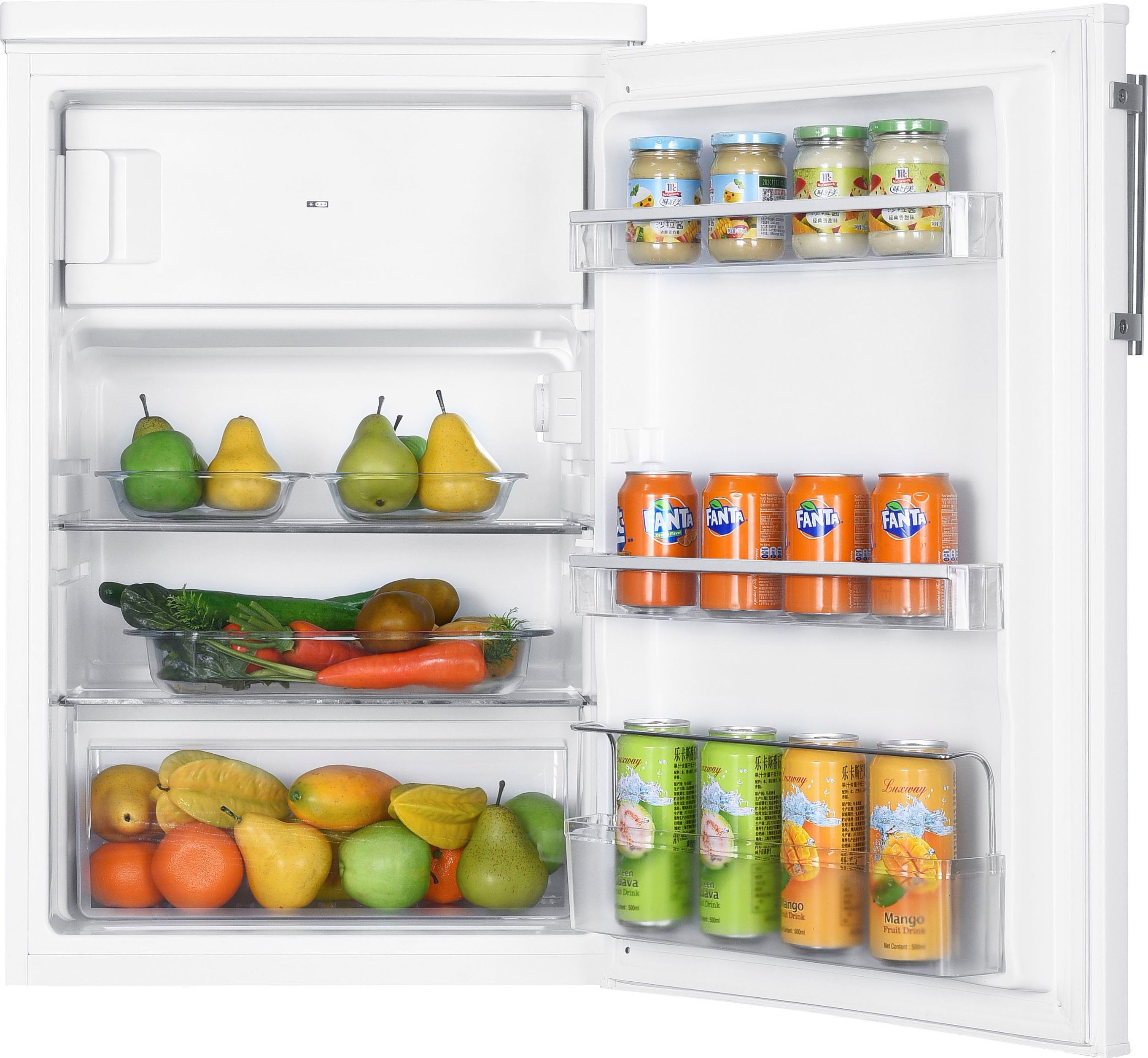 Hanseatic Kühlschrank HKS8555GDW-2, 85 cm hoch, 55 cm breit, Schnellgefrierfunktion