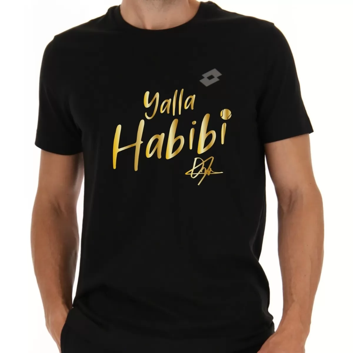 Tričko YALLA HABIBI JABEUR M, černé