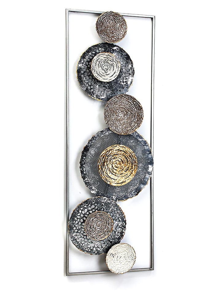 kobolo Metallbild BLOSSO; in Grau günstig kaufen onesize