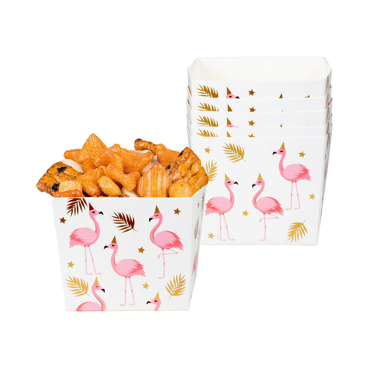 Schüsseln Flamingo (40 cl), 6 Stück