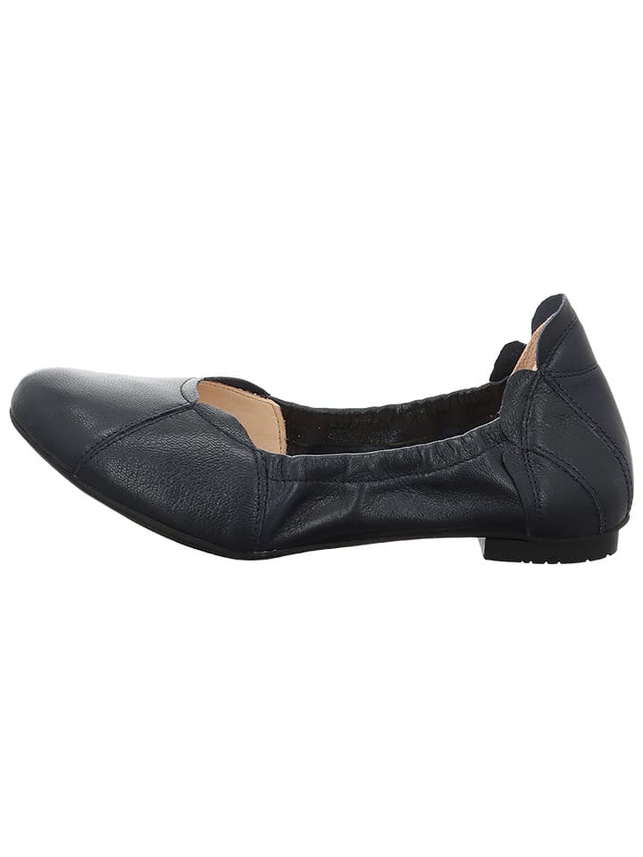 Think! Leder-Ballerinas in Dunkelblau günstig kaufen