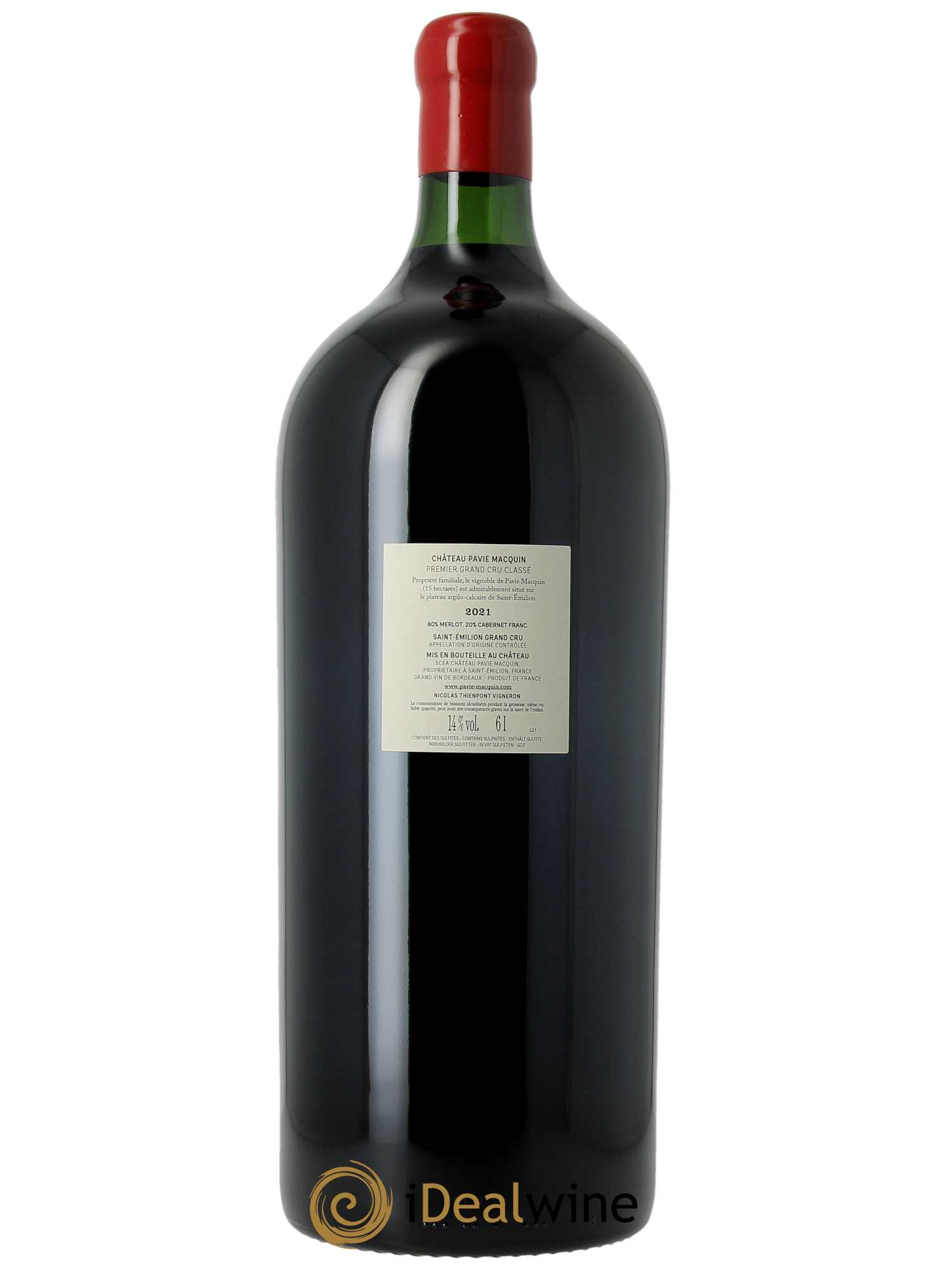 Château Pavie Macquin 1er Grand Cru Classé B  2021 - Lot de 1 Impériale