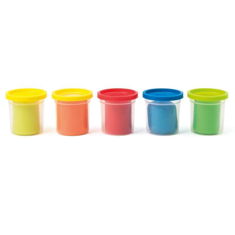 5 pots de pâte à modeler Oxybul