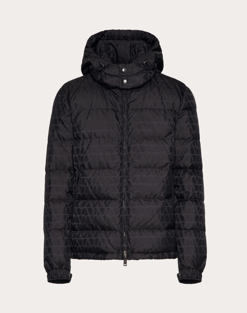 Nylon donsjack met Toile Iconographe-patroon.
