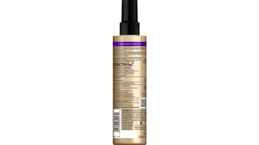 syoss Hitzeschutz Spray Keratin Heat 200 ml