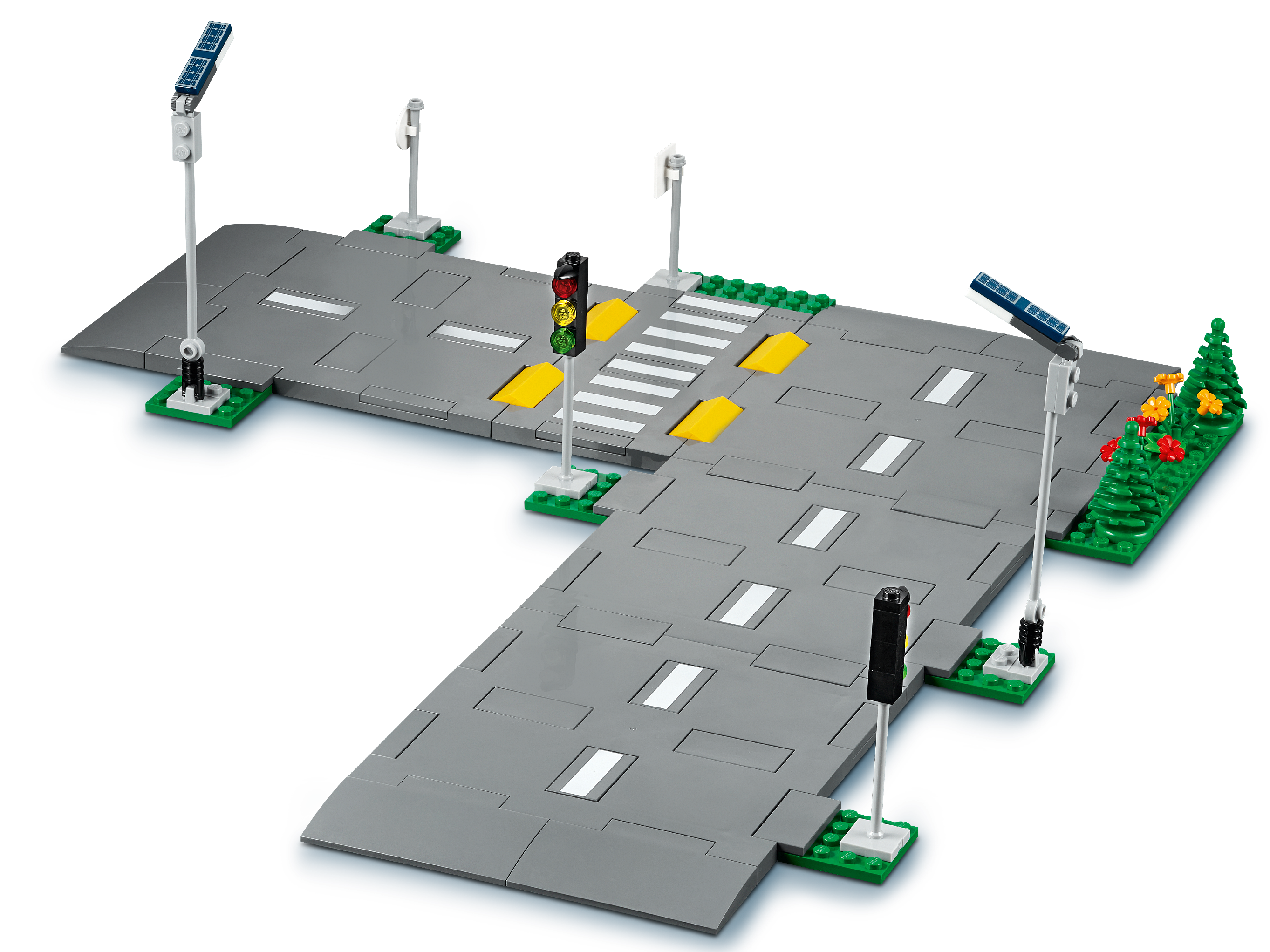 Straßenkreuzung mit Ampeln 60304
