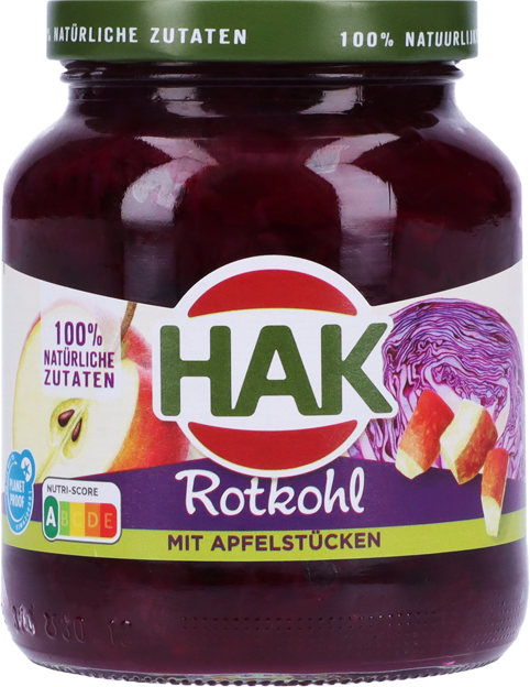 Hak Rotkohl mit Apfelstücken