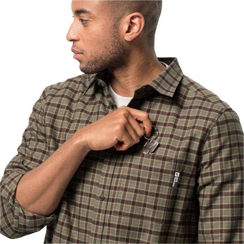 Jack Wolfskin BERGWEG SHIRT M Langarmshirt Herren