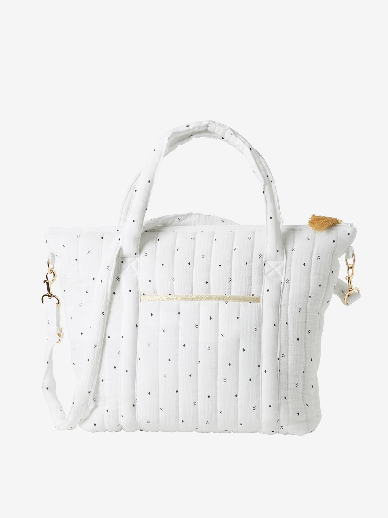 Vertbaudet Wickeltasche PLUME, personalisierbar - rosa/folklore blumen