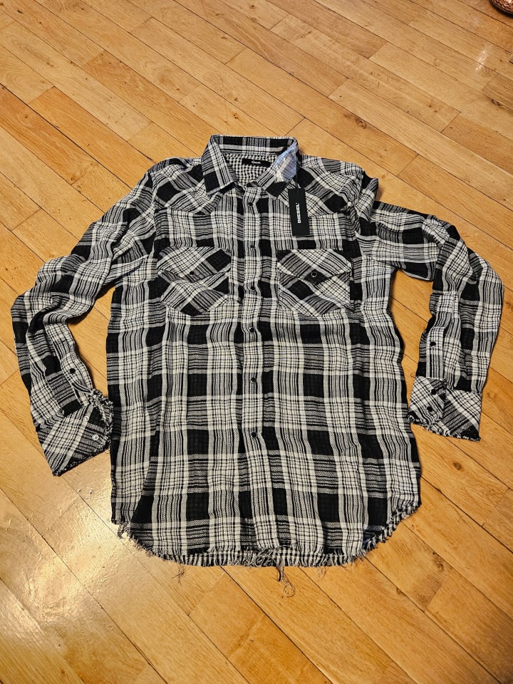 Diesel Clothes Hemd in Schwarz/ Grau günstig kaufen S