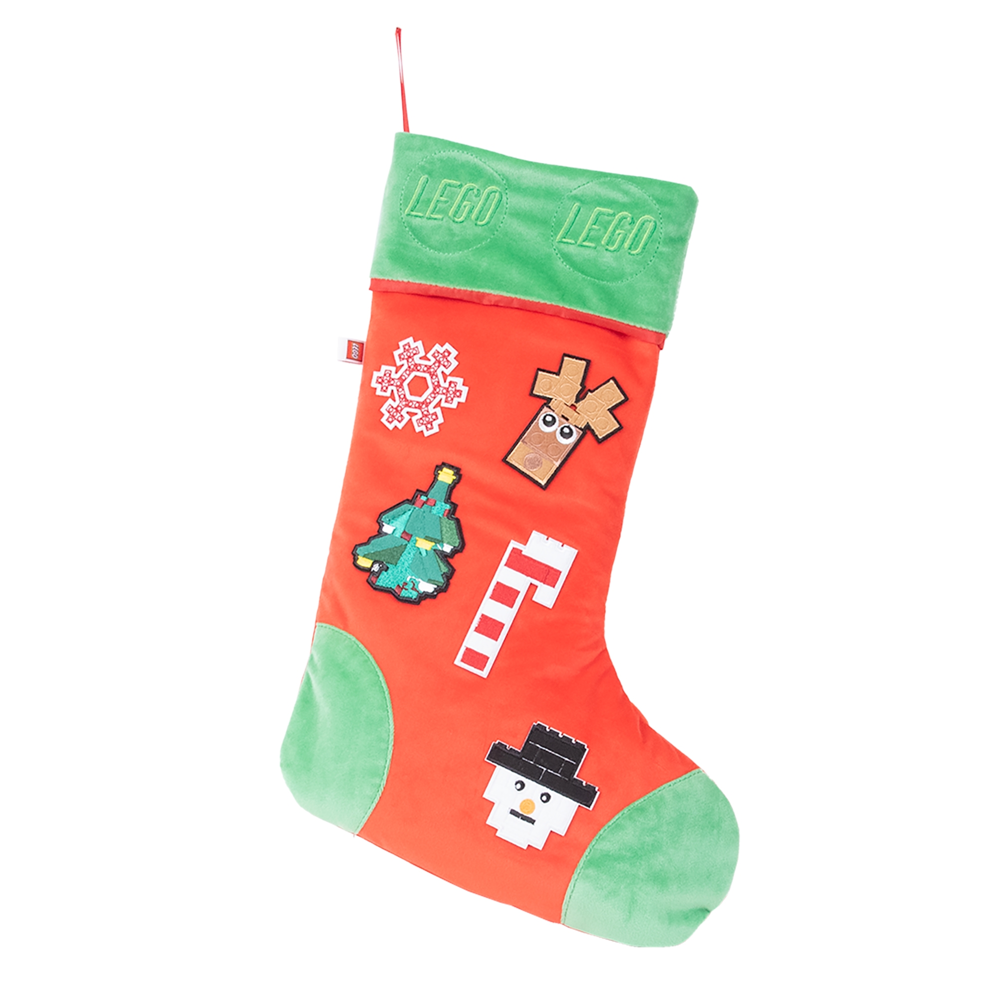 Weihnachtsstrumpf mit grünem Stein 5006357