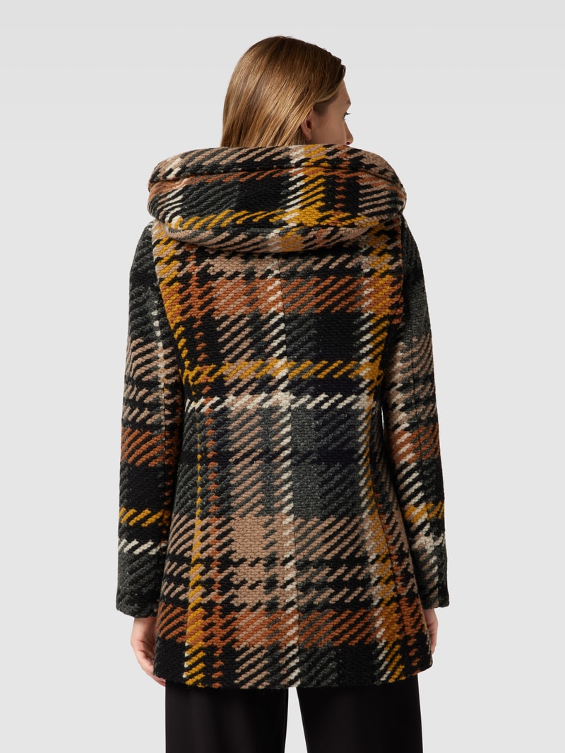 Jacke mit Kapuze in dunkelgrau