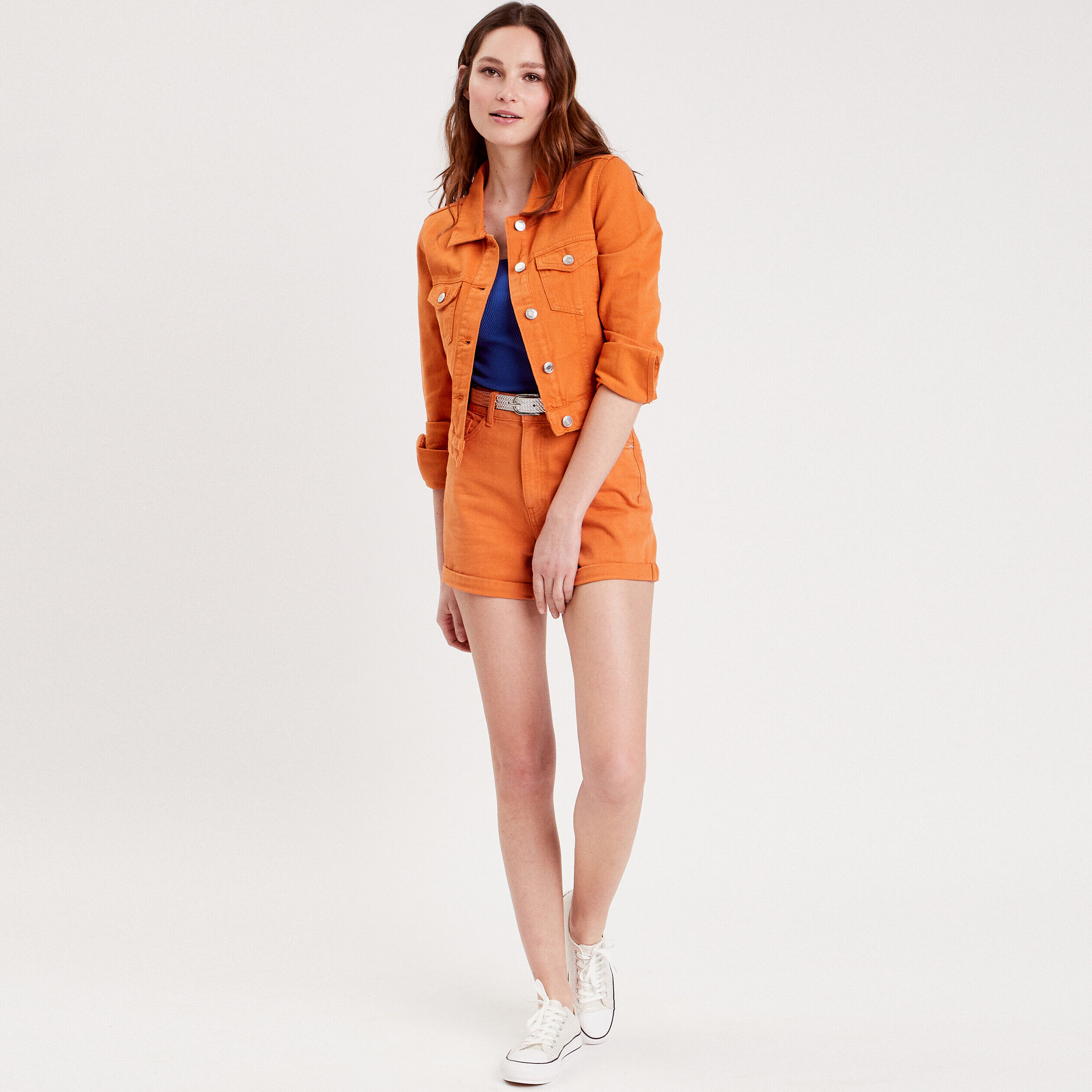 Short straight orange femme | Cache Cache