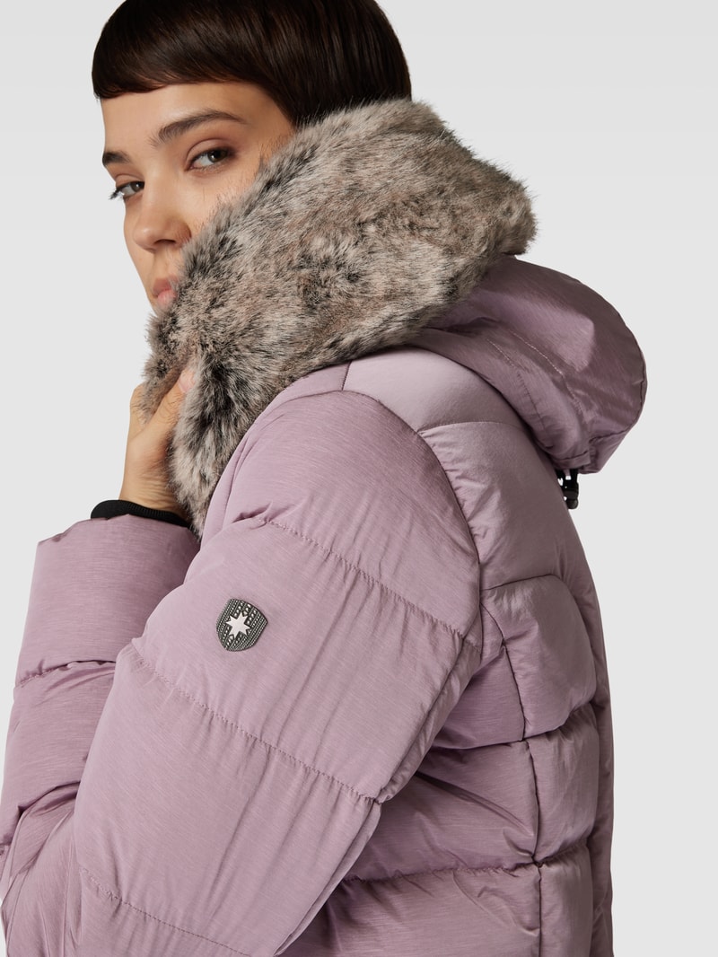 Funktionsjacke mit Kunstfell Modell 'ASTORIA' in lavendel meliert