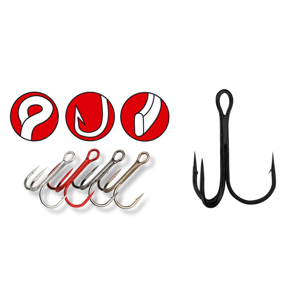 Gamakatsu Treble 13 Nickel Treble Hooks (x10)