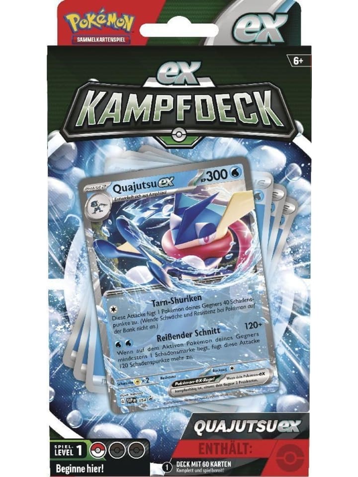 Pokémon Pokémon EX-Kampfdeck Quajutsu oder Kangama in Mehrfarbig ab 6 Jahre günstig kaufen onesize