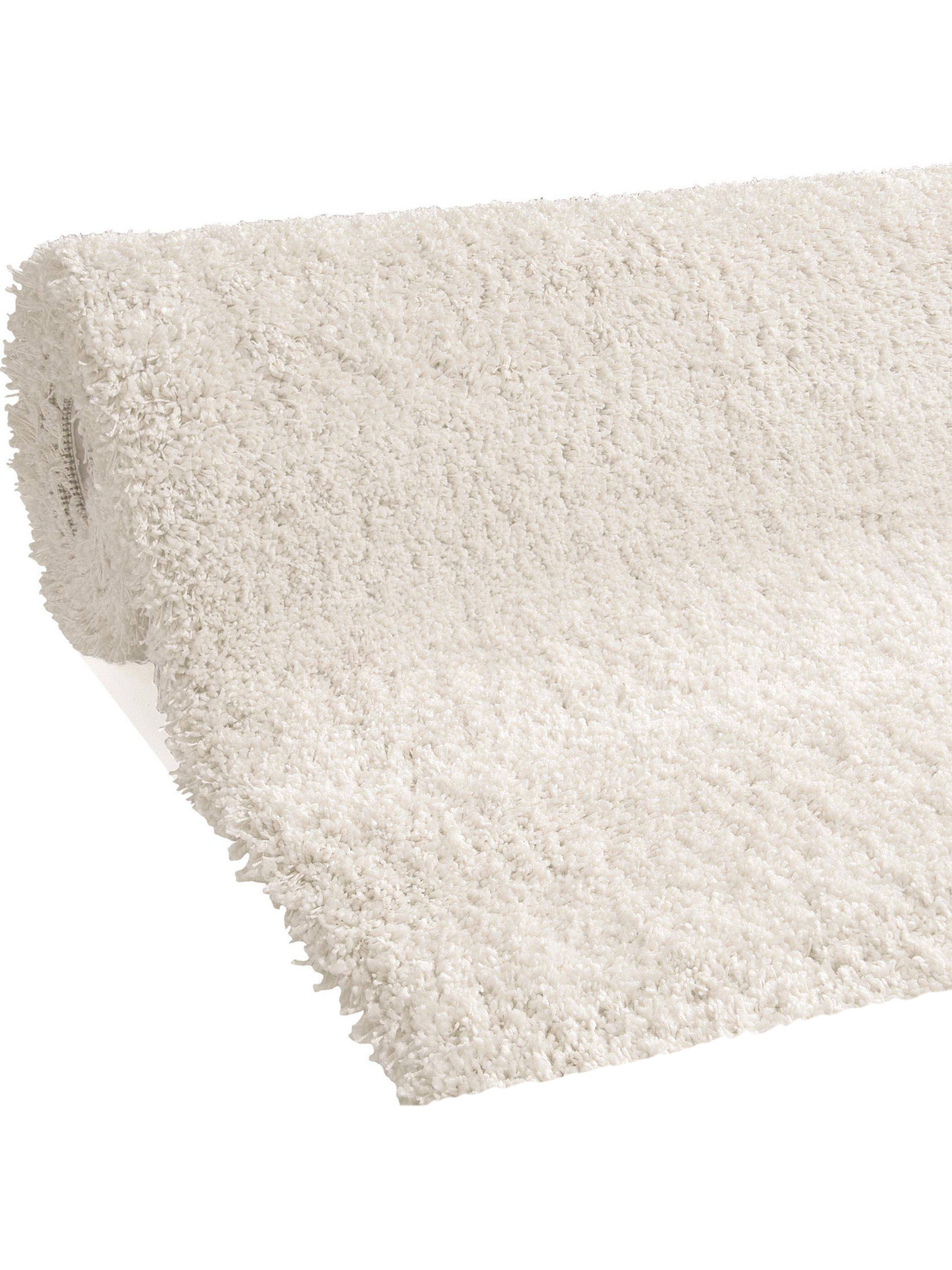 Luxury Shaggy Langflor-Teppichboden, Weiss
