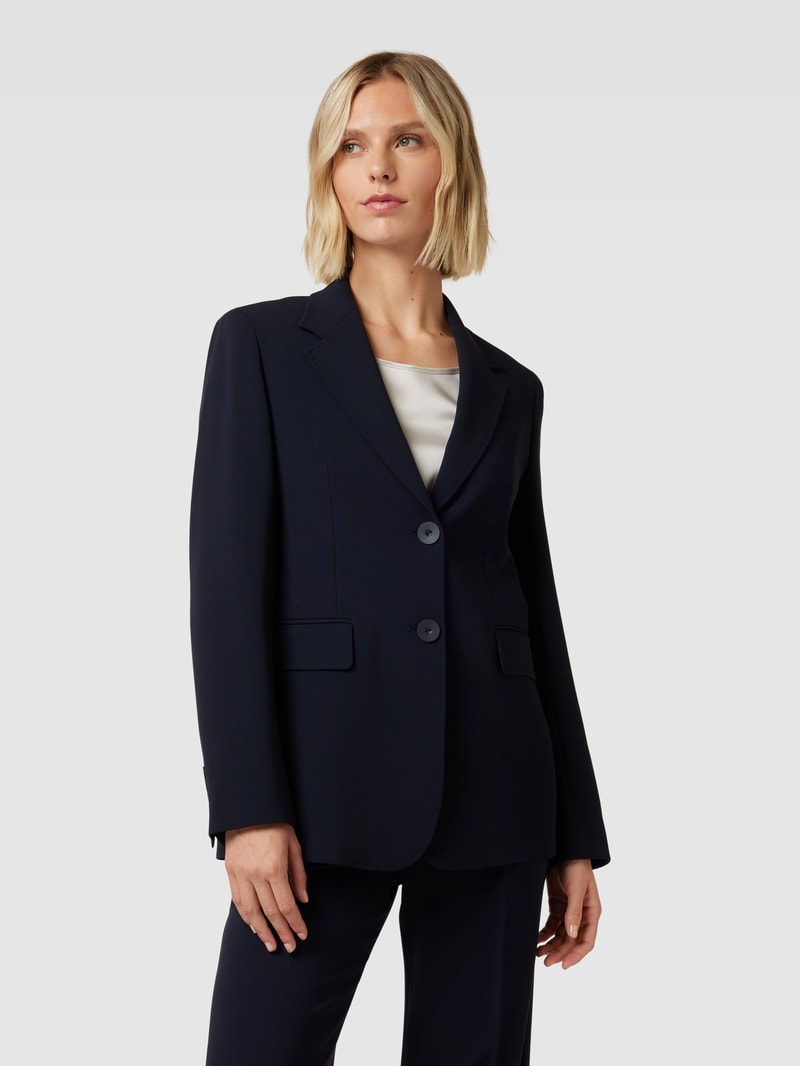 Blazer mit Pattentaschen Modell 'LINZ' in dunkelblau