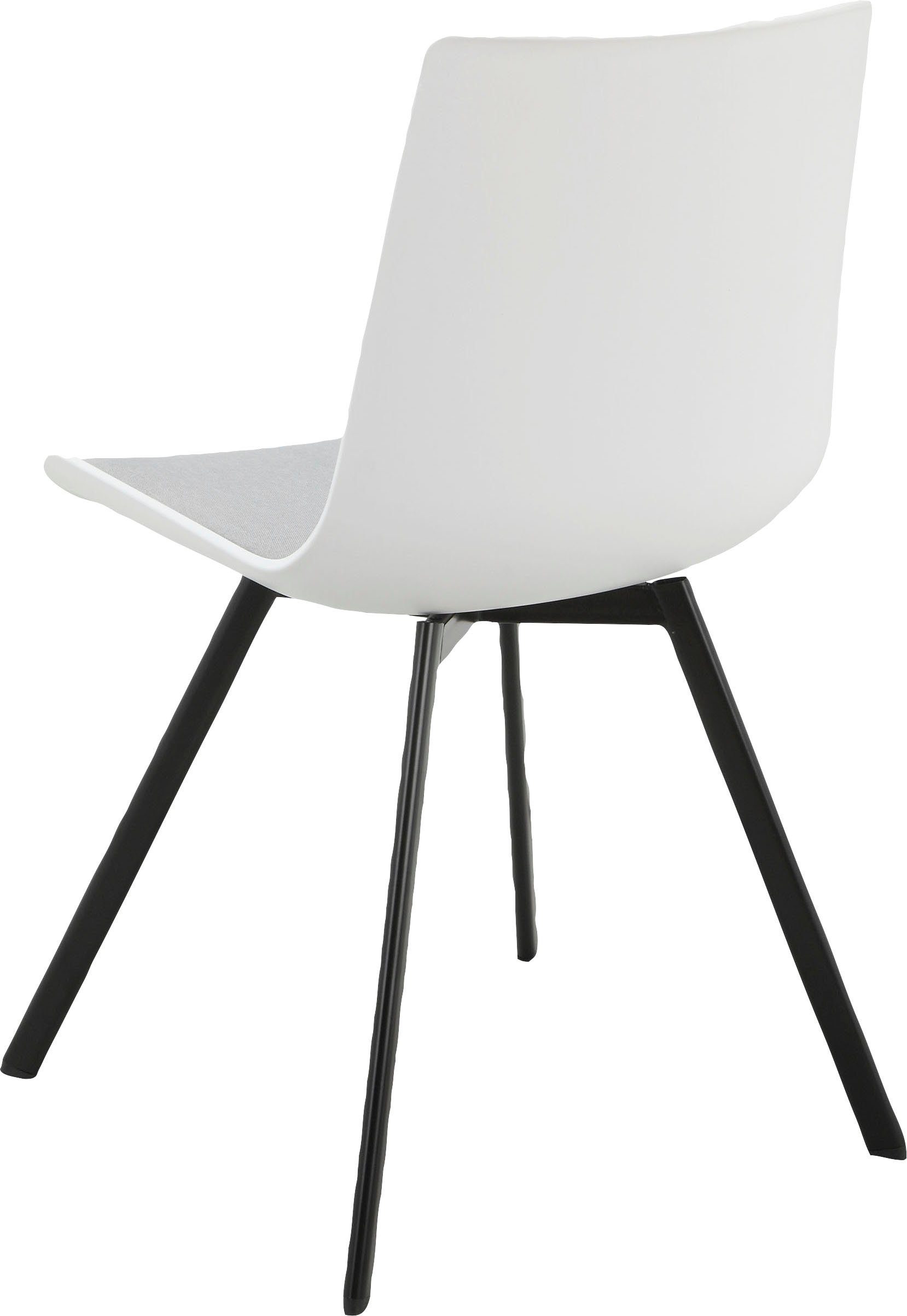 INOSIGN Esszimmerstuhl Ayden (2 St), festmontierte Sitzkissen, Gestell aus Metall, Sitzhöhe 48 cm