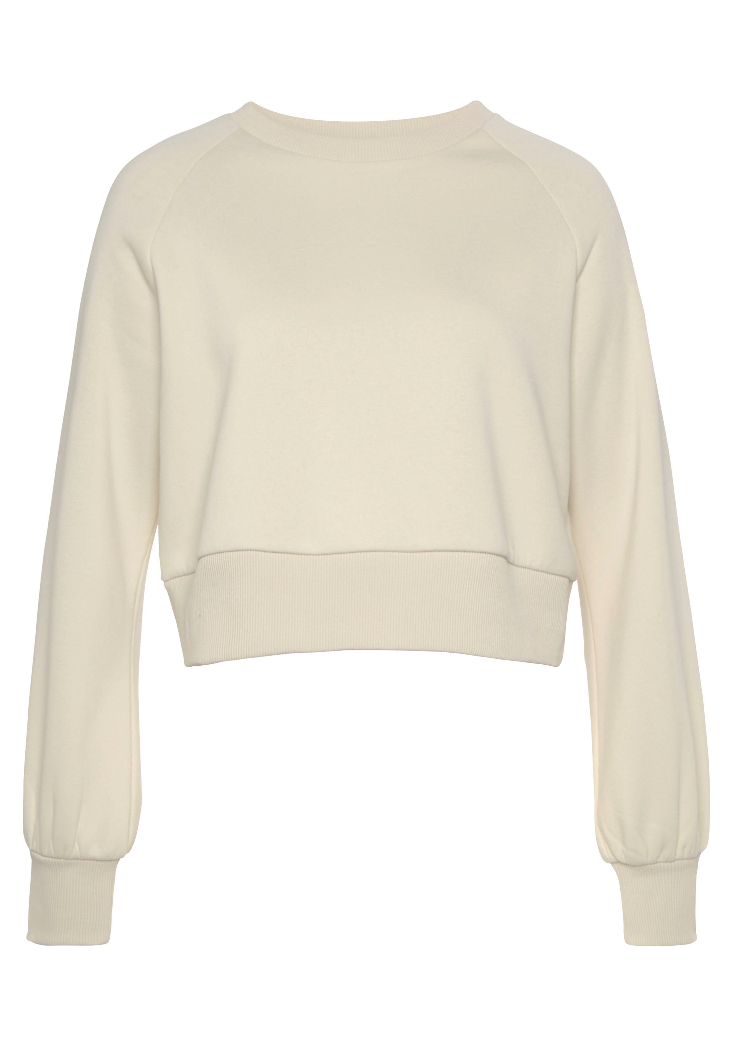 LASCANA Sweatshirt mit Ziernähten, Loungeanzug