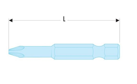 Facom ED.692 Skrutkovací bit 1/4 PZ2 Pozidriv® 90 mm