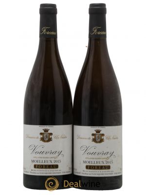 Vouvray Moelleux Réserve Clos Naudin - Philippe Foreau  2015 - Lot de 2 Bouteilles