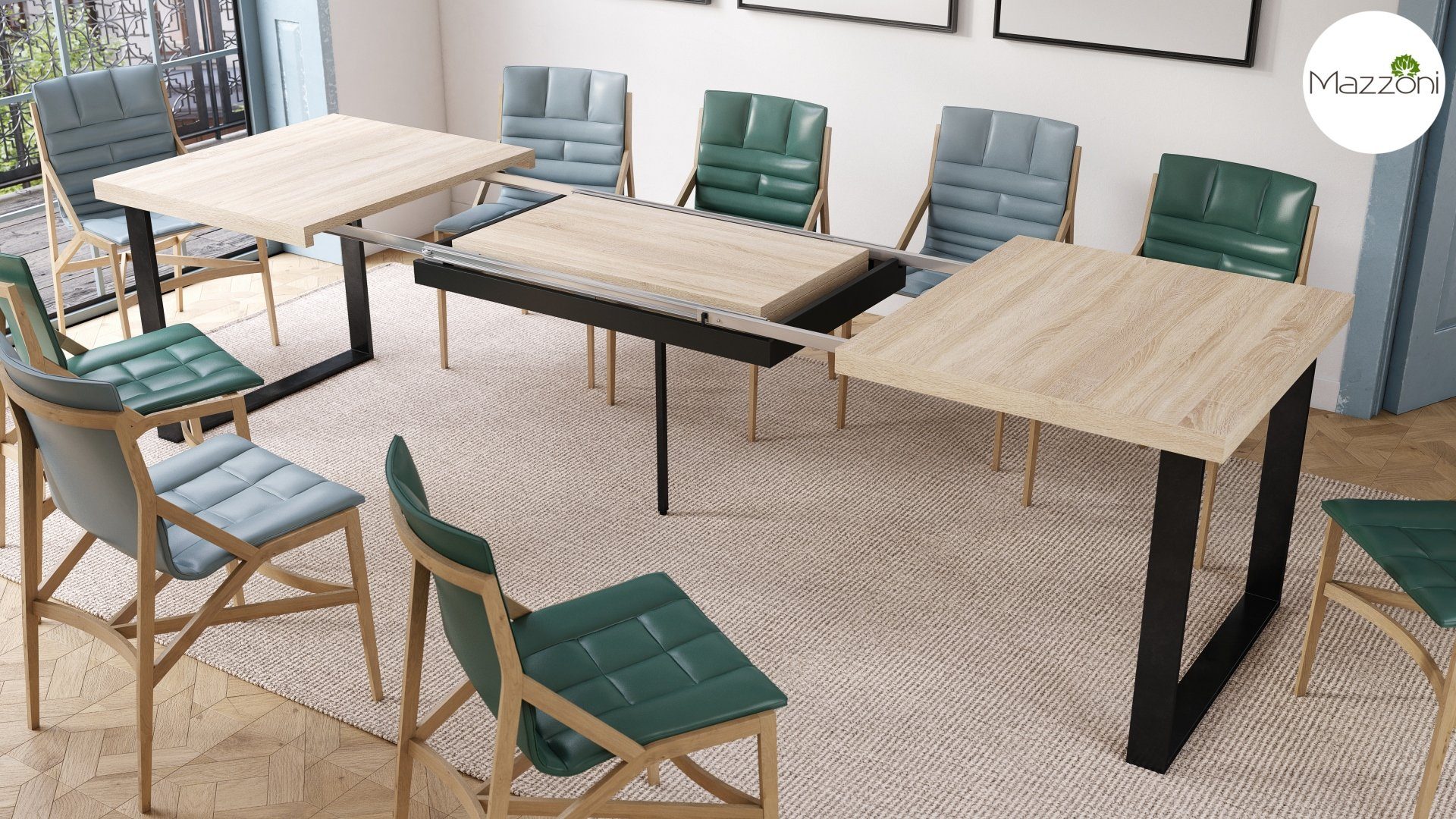 Mazzoni Esstisch Design Esstisch Avella Tisch ausziehbar 160 bis 310 cm