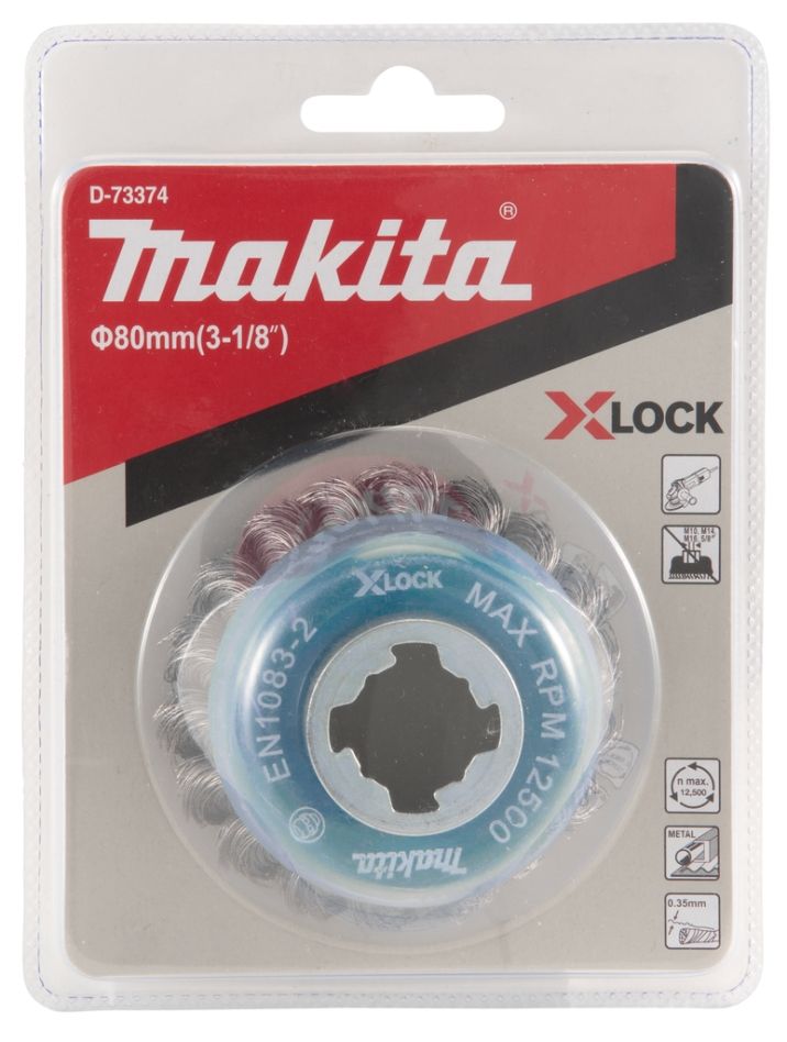Makita Accessories D-73374 Komborstel 80mm X-LOCK