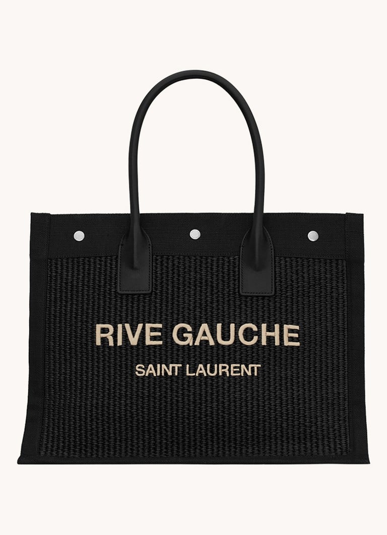 Geantă mică Saint Laurent Riva Gauche cu detalii din piele